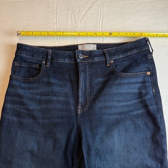 Everlane Wonen's The Curvy High Rise Skinny Crop Dark Blue Jeans Size 33 - Picture 7 of 11